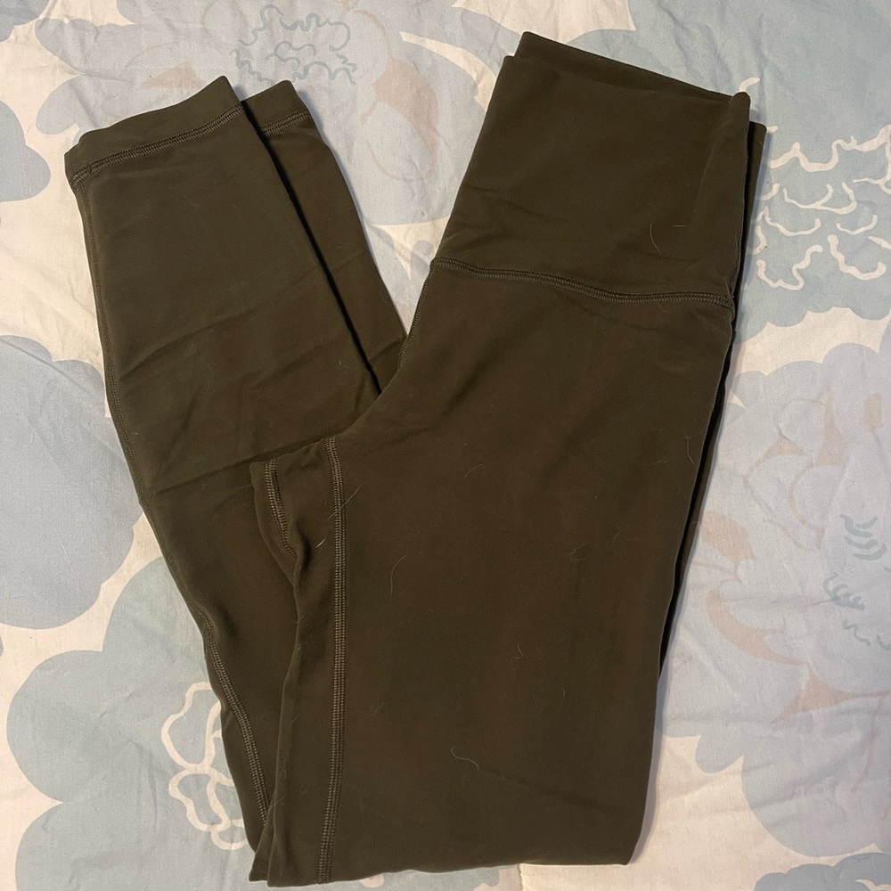 Lululemon Align 25 inch Size 4 Olive Green Leggings